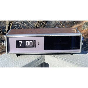 RARE MCM Sharp Mid-Century Flip Clock Radio PARTS / REPAIR